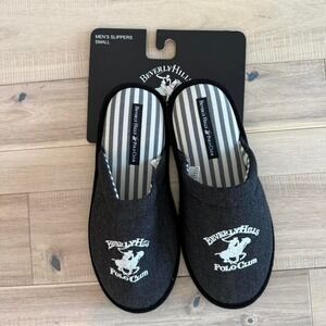 Polo Ralph Lauren black cotton slippers Sz S